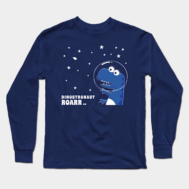 Cute Astronaut dinosaur. Long Sleeve T-Shirt by KIDS APPAREL